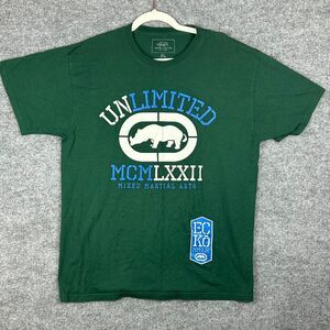 Ecko Unltd. Mixed Martial Arts MMA Green Graphic Print T-Shirt Sz XL